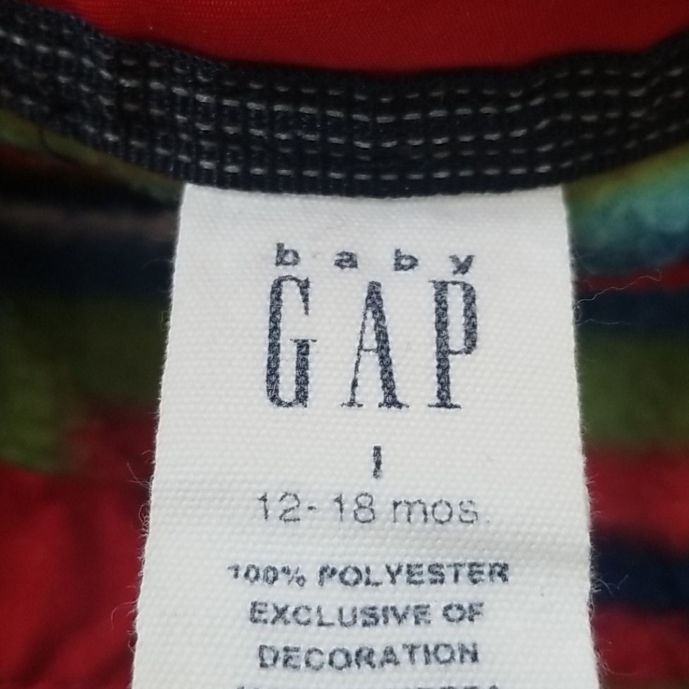 Baby Gap Rainbow Stripe Pullover Sweater Cardigan Fleece Jacket - Picture 7 of 9